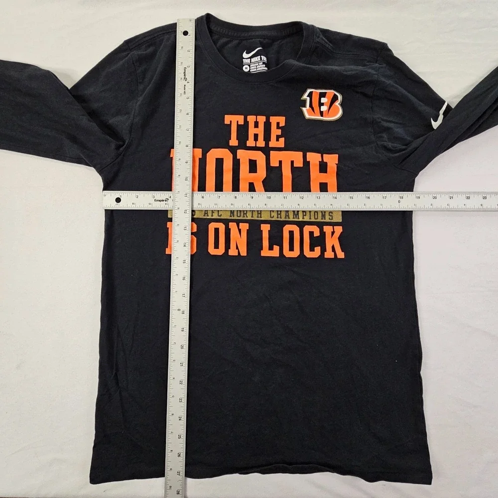 Cinncinnati Bengals 2015 AFC North Champions Black Long Sleeve T-Shirt Men's M